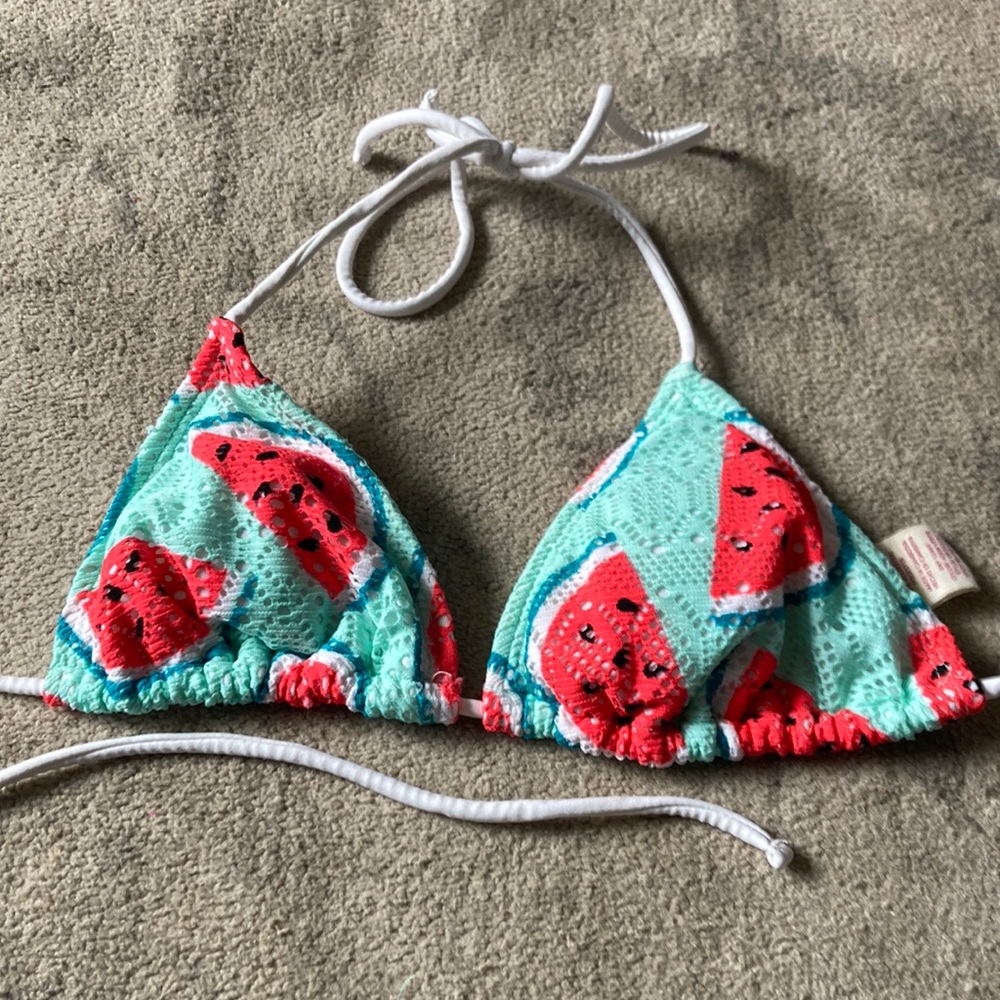 Op mint green with watermelon bikini top